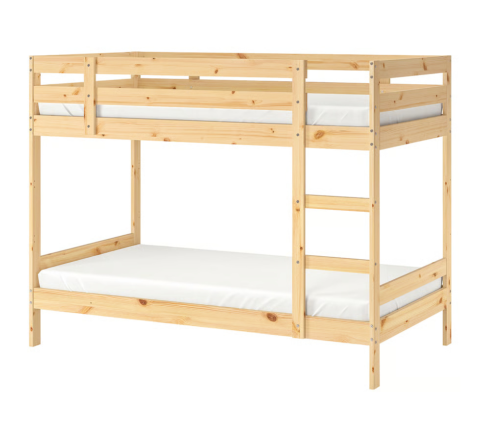 Assembling bunk bed from Ikea